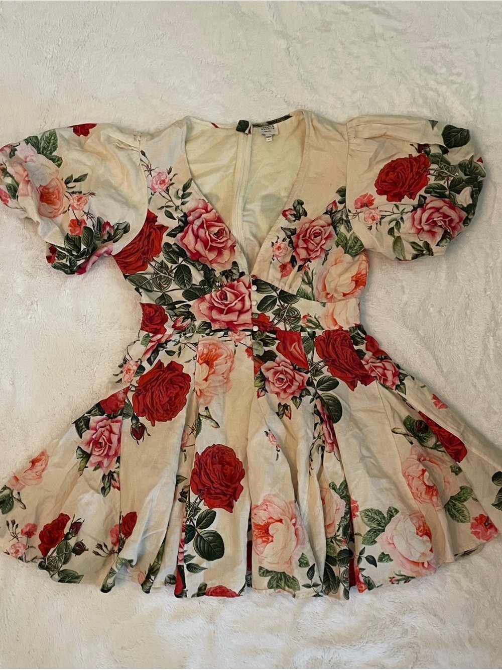 Hemant & Nandita Size L Floral Mini Dress